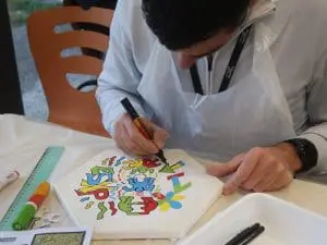 Participant à l'animation hexagone végétal